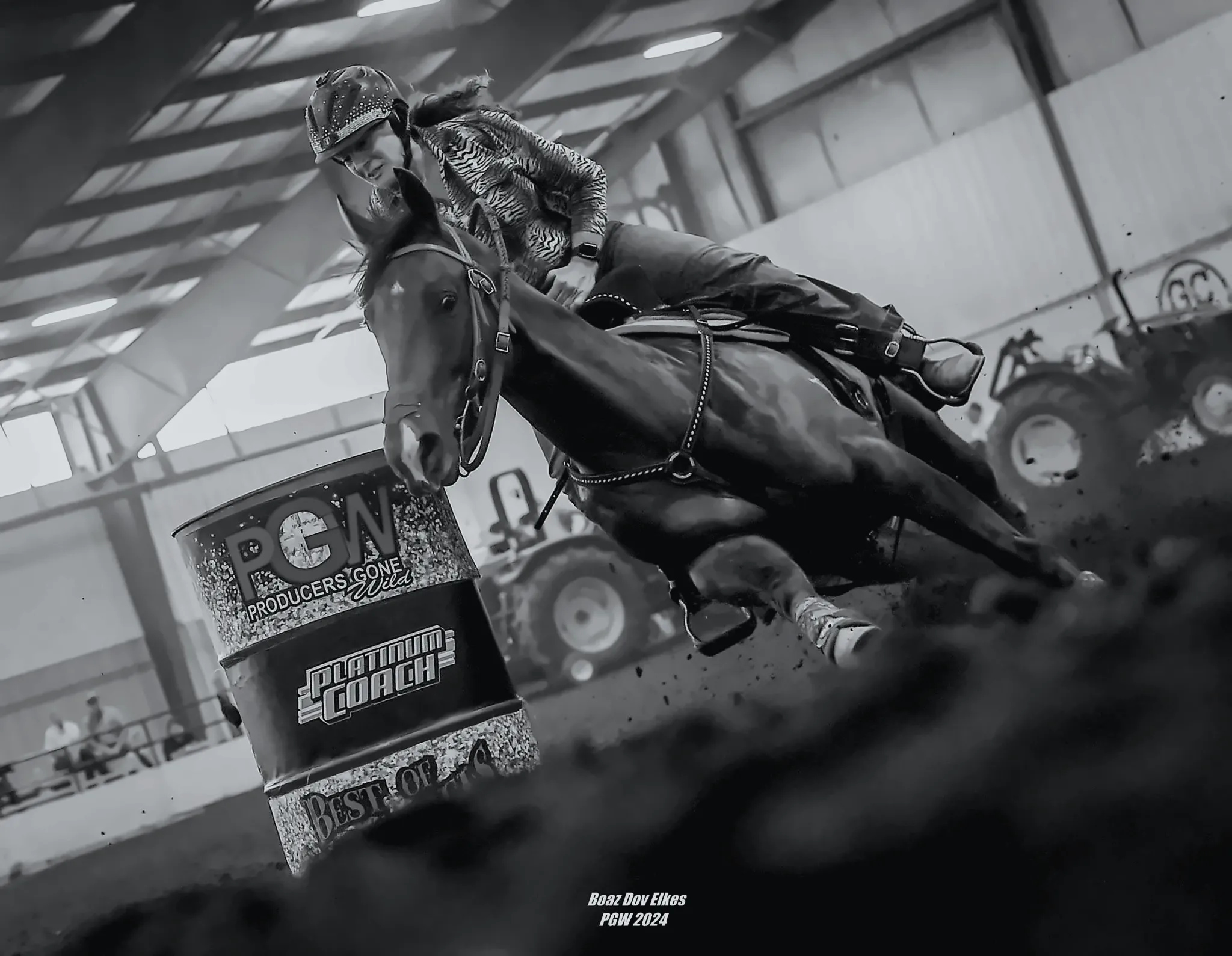 Tanya Ledbetter turning a barrel at PCW 2024